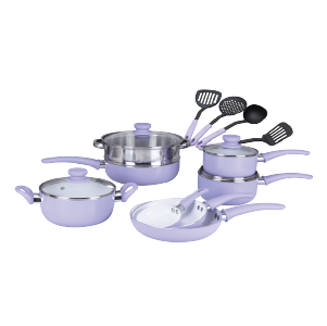 Gazi Non-Stick Cookware Set - PRC-16C Purple