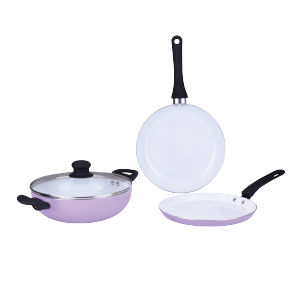 Gazi PRC-16C Purple Non-Stick Cookware Set : Gazi