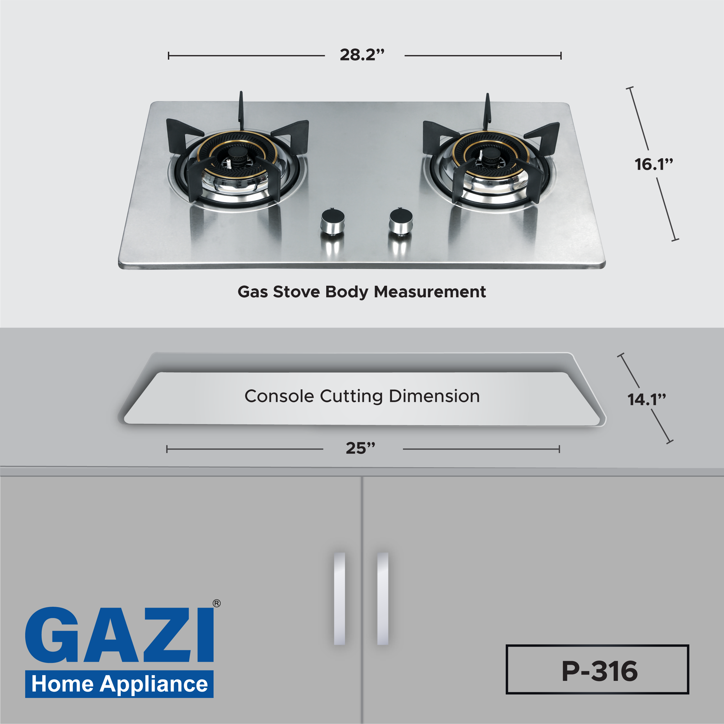 Gas Stove Price in Bangladesh P316